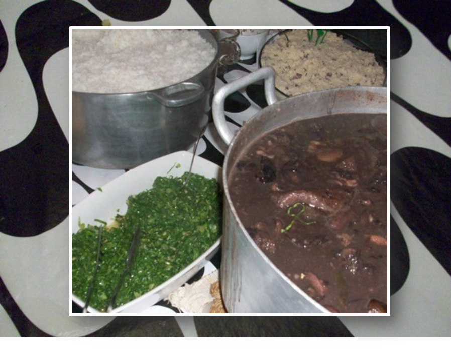 1a Feijoada da Albinha, orientada milimetricamente pela receita da Dona Zica