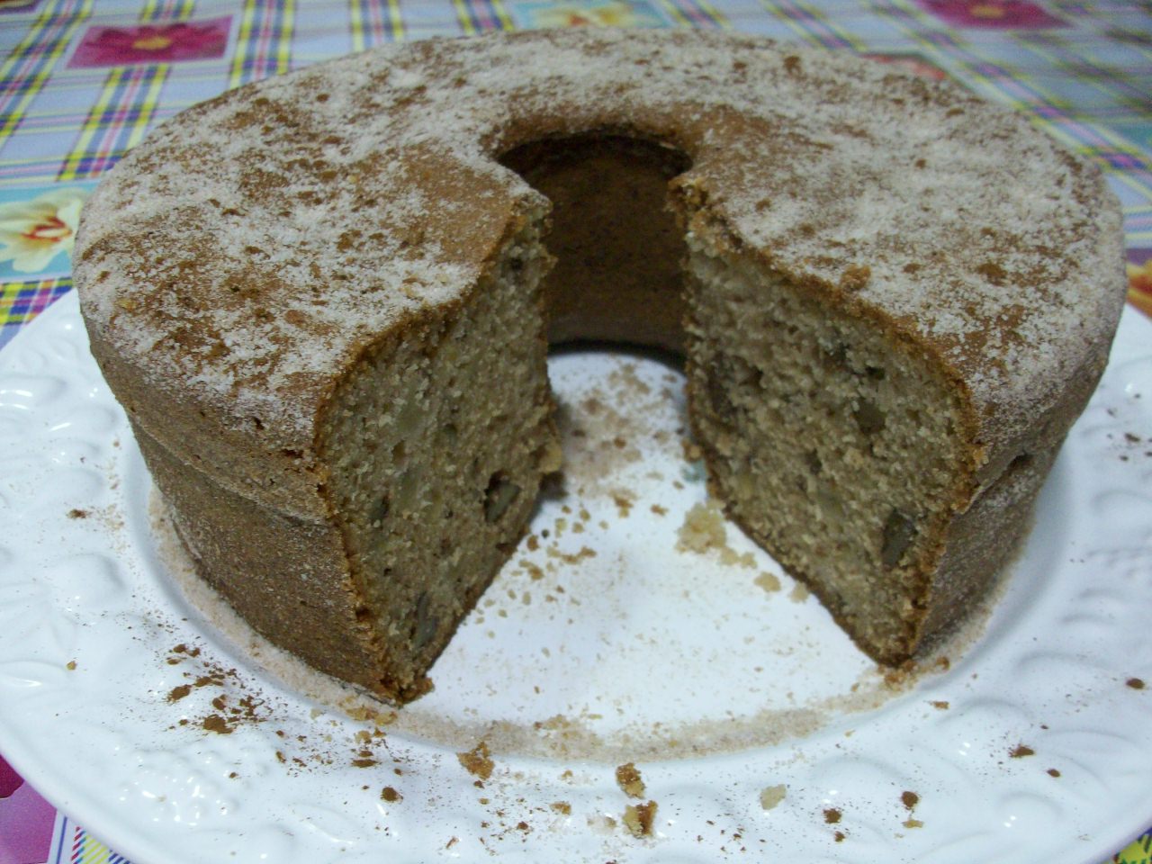Bolo de Maçã e Nozes