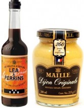 Molho Inglês Lea & Perrins e Mostarda Maille Dyon Originale