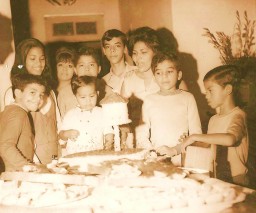 Uma festa de aniversário de antigamente (anos 60)